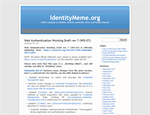 Tablet Screenshot of identitymeme.org